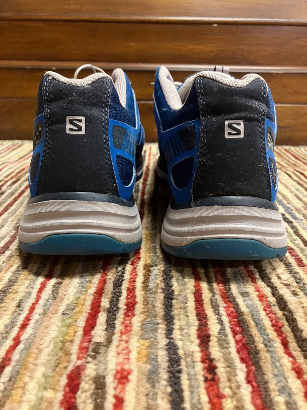 Men's Salomon Synapse Blue Trail Shoes - USA 9.5